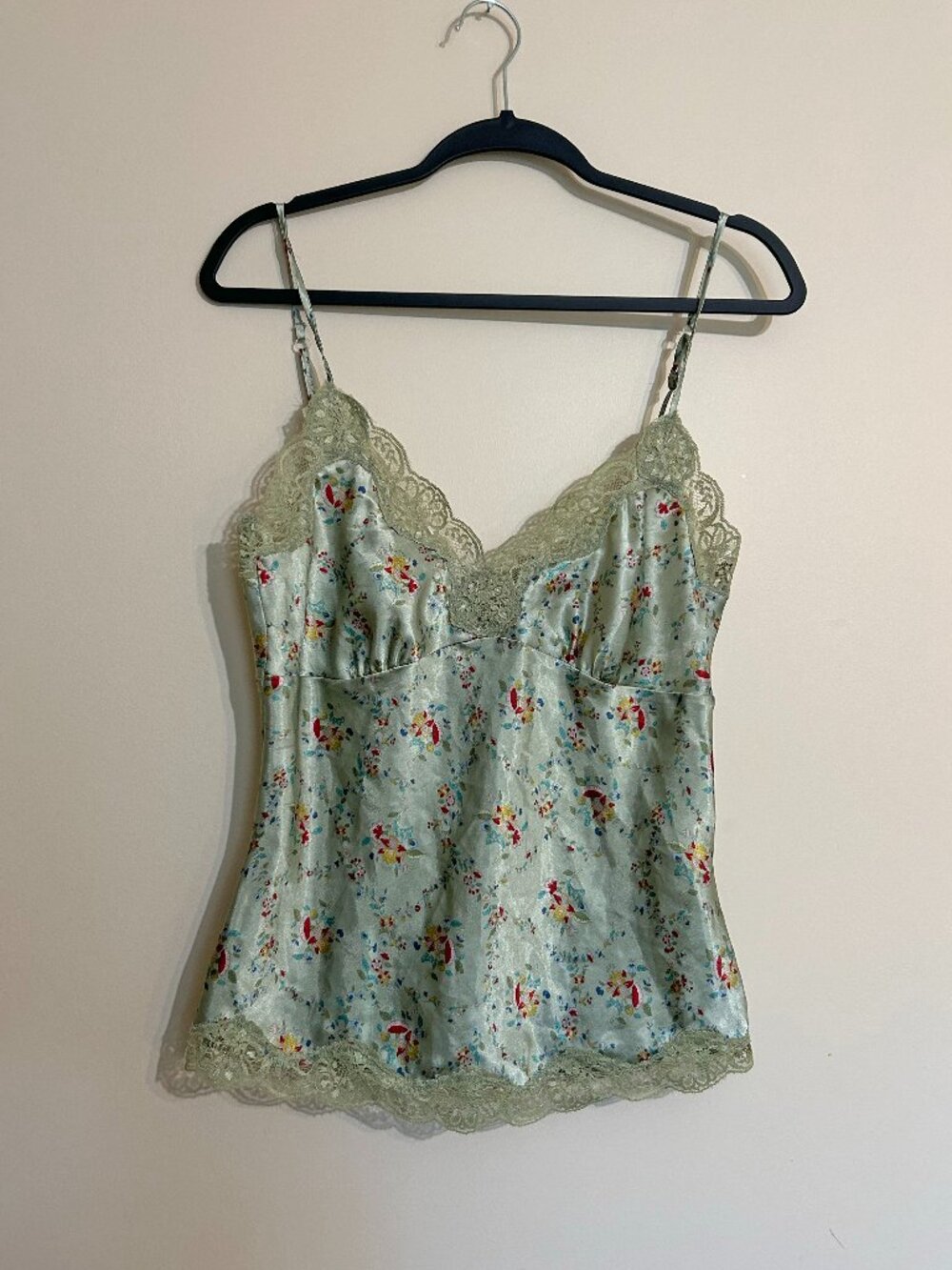 Floral Satin Slip Tank